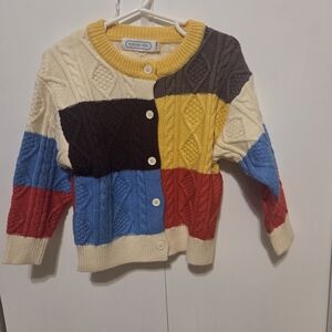 Color Block Knit Cardigan
